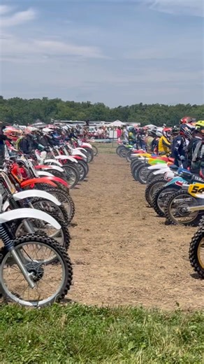 Mid Ohio Vintage Motorcycle days start of harescramble 2025