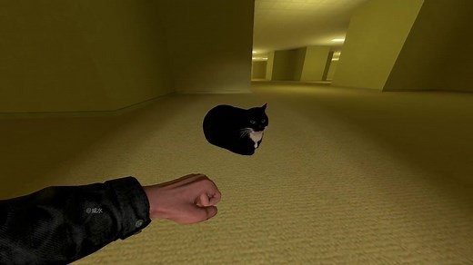Playful Cat Chase in Gmod Gaming - Steam Nextbot Fun