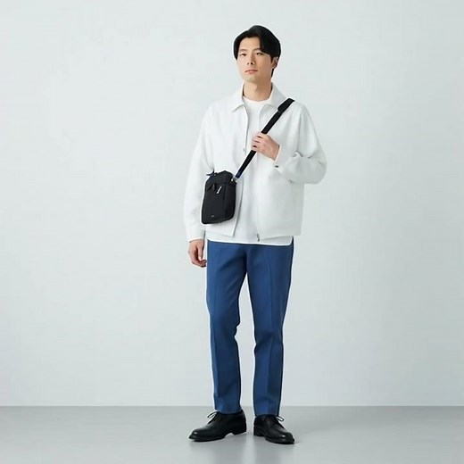 ランバン オン ブルー ショルダーバッグ メンズ ブランド LANVIN en Bleu 斜めがけ 軽量 小さめ 縦型 本革 A5 撥水 日本製 ラナ 557101