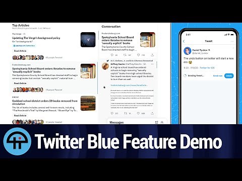Twitter Blue Feature Demo