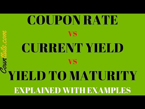 Coupon Rate vs Current Yield vs Yield to Maturity (YTM) | Explained with Example