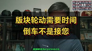 【Z说股票】版块轮动需要时间倒车不是接您-241020 — zettaranc直播Z哥