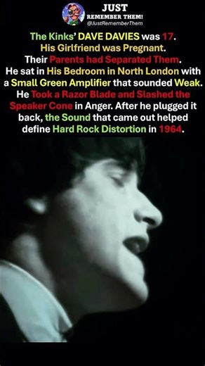 DAVE DAVIES Was 17 and Heartbroken 💔 He Razor-Slashed His Amp and Invented Hard Rock