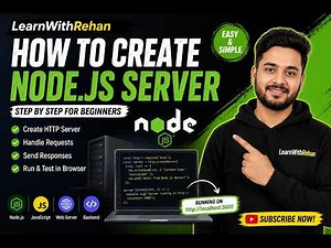 Node.js Server Tutorial for Beginners | Complete Guide #NodeJS #NodeJSTutorial #BackendDevelopment