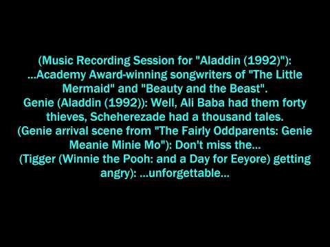 The Script for "Aladdin (1992) Sneak Peek #1 (CoolZDane Style)" (For CoolZDanethe5th)