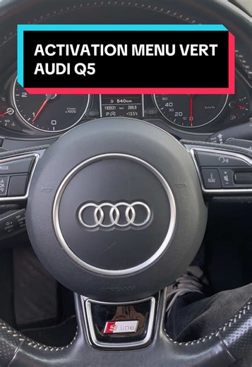 Nous avons activé le Menu vert sur cette Audi Q5 pour lui régler le son avec son nouveau CarPlay. Pour toute modification sur votre véhicule ou informations, envoyez-nous un message. ##audi##audiq5##q5##sq5##optionscachees