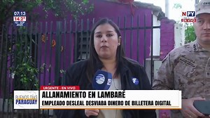 20K views · 200 reactions | Un empleado de una telefonía, fue detenido en un allanamiento en Lambaré, acusado de desviar más de G. 100 millones de billeteras digitales.  Según la Policía, el hombre pasaba el dinero a cuentas propias y de familiares en un periodo de varios meses. El supuesto involucrado fue detenido junto con un pariente. Creditos: Npy | Lambaré Noticias | Facebook