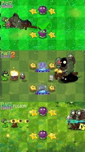 Pvz 1 Vs Pvz 2 Vs Pvz Fusion - Plant Team Vs Giga Gargantuar Zombie - P9 #shorts #pvz #pvz2