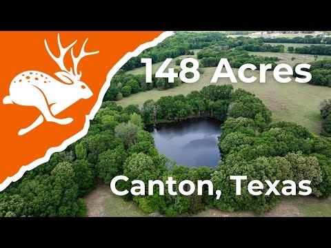 Texas Land for Sale - 148 Acres in Van Zandt County, Texas between Canton and Athens