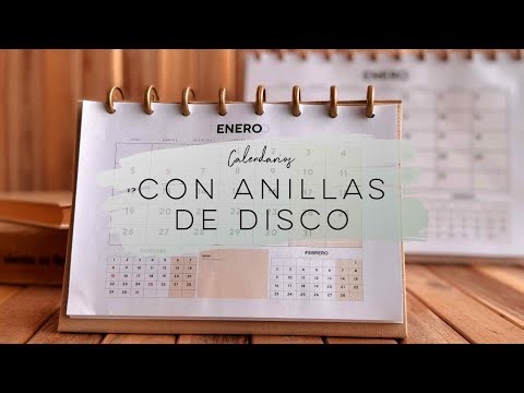 TUTORIAL: CALENDARIOS CON ANILLAS DE DISCO