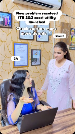 CA Kajal Kaur on Instagram: "Now you can file ITR 2 & 3 using Excel Utility! ✅ No more waiting – download, fill, validate & upload your return offline! Perfect for salaried + capital gain & business income cases. For more details contact 7503445436 #ITR2024 #IncomeTaxReturn #ExcelUtility #CAupdate #TaxFiling #ITR2 #ITR3 For"