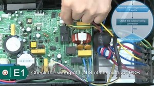 Air Conditinoer code error (E1) | Combine Refrigeration & Air-Conditioning services