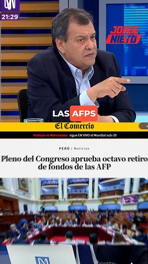 1.4M views · 40K reactions | ️"Cuando la gente comienza a protestar y se da cuenta del problema, intentan salir del compromiso de la forma más cínica posible. Así fue el caso de la AFP, tratando de evadir la presión generada especialmente por los jóvenes..." | Jorge Nieto Montesinos | Facebook