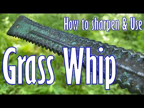 How to Sharpen & Use a GRASS WHIP (+ Bonus Use)