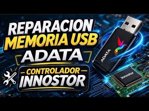Como reparar memoria usb Pendrive, controlador Innostor