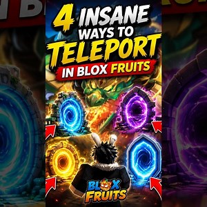 4 INSANE Ways to Teleport in Blox Fruits! (Most Players DON’T Know #1!) #bloxfruits #roblox#shorts