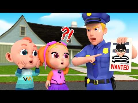 Police Investigation Adventure | Gus, Rob & Soo Find the Thief | Rosoo Nursery Rhymes & Kids Songs