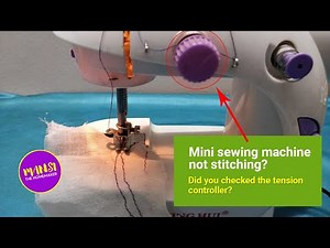 Mini Sewing Machine not Stitching? Mini sewing machine tension adjustment explained in Tamil
