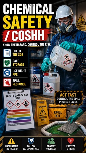 🧪 Chemical Safety / COSHH #safetytraining #hse
