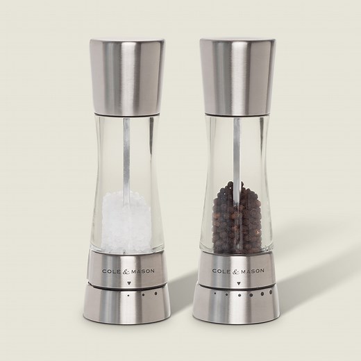 Cole & Mason Derwent Salt & Pepper Mills – Adjustable Grind Select, 190mm (7½")