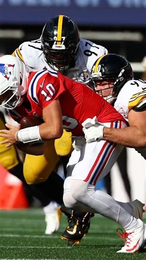 The defense was absolutely lights out last year vs the Patriots #steelers #tjwatt #tbt #football