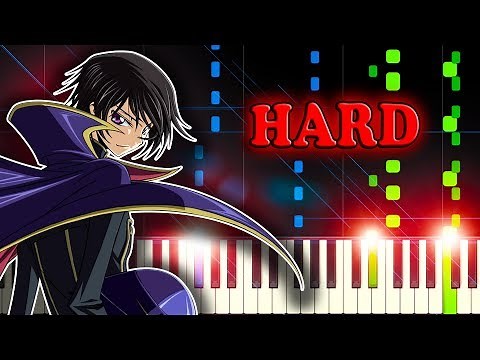COLORS (Code Geass OP 1) by FLOW - Piano Tutorial