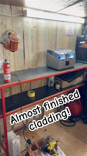 Almost done cladding #shed #diy