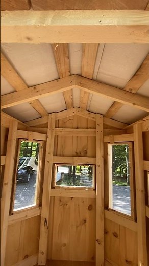 Deer blind build #bowhunting