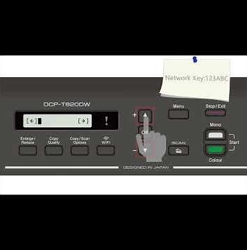 HOW TO Setup Wireless Router on BROTHER T530DW/DCP-T730DW /MFC-T930DW