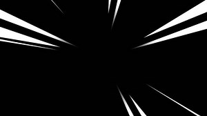 Speed Lines Zoom Effect, frame for Cartoon manga comics, White speed motion graphic. Radial animated on transparent background