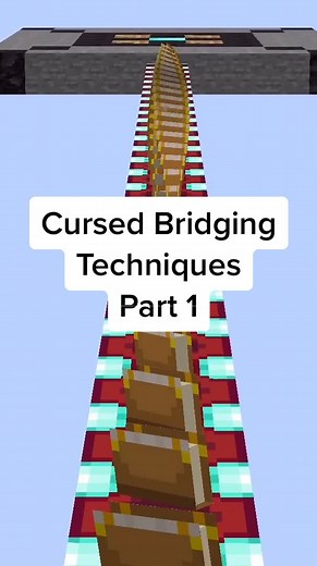 Cursed Bridging Techniques in Minecraft Bedwars