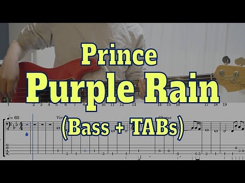 Prince - Purple Rain(Bass cover + Tabs)