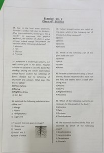 Practice Test- 2Class: 6 ^ { \text {th } } ScienceDue to the ... | Filo