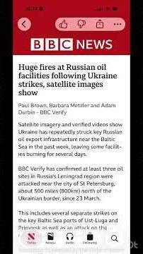 Ukraine Strikes Ignite Russian Oil Fires Near St. Petersburg | Satellite Proof