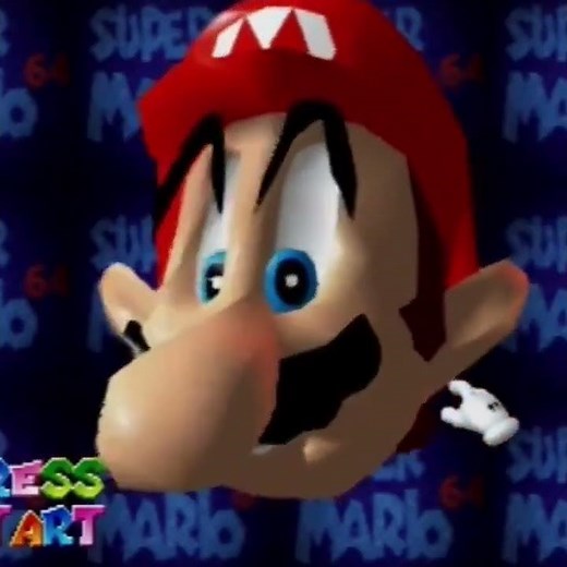 When you played with Mario's face in Super Mario 64 for hours #supermario