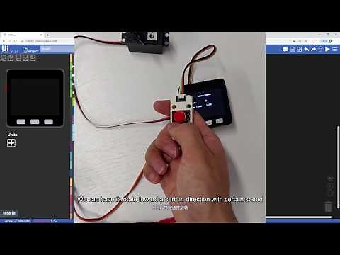 M5Stack Ui Flow tutorials - E4 Servo PWM