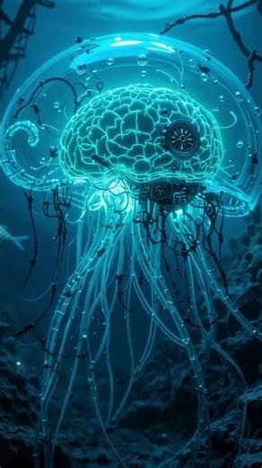 Underwater Robot Octopus 🤖🐙 | Deep Sea Sci-Fi Adventure Begins! Cinematic AI Creations #aishorts