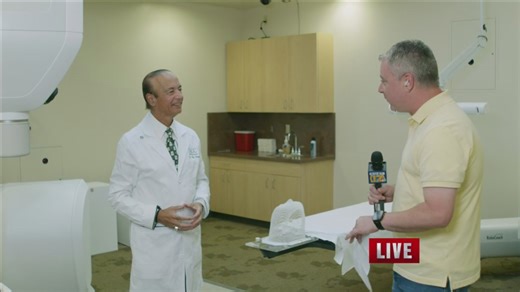 Kevin Charette live from CBCC with Dr. Patel discussing the cyber-knife