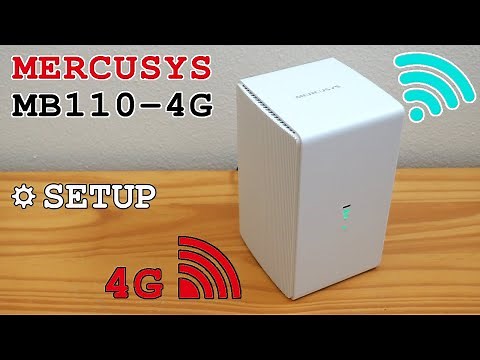 Mercusys MB110-4G router 4G Wi-Fi • Unboxing, installation, configuration and test
