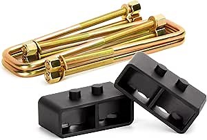Amazon.com: KSP 2" Lift Block for F150 2004-2020, 2inch Rear Leveling Lift Kits with Extra Long Square U Bolts and Cross Block Compatible with f150 2WD 4WD Leaf Spring Axle,Replace for Factory/Stock Blocks : Automotive