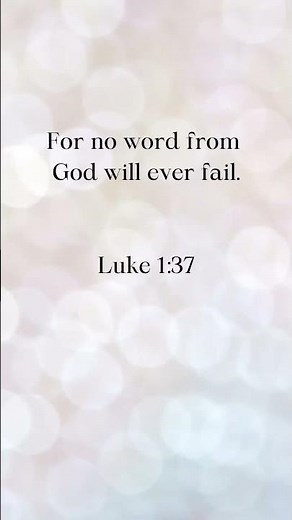Luke 1:37 The Daily Bible Verse