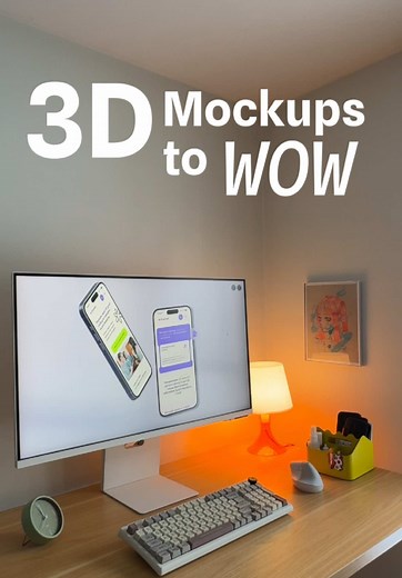 Whether it's a pitch, work presentation, portfolio example, or a fun social media post, try using 3D mockups to bring your concepts and ideas to life. Animate and make your mockups interactive—they're fully customizable and easy to edit with your own work. Find these templates for free in the Spline Community, created by talented Spline designers. Simply log into your Spline account (or sign up at spline.design), click on the Community tab, and start exploring. What 3D templates are you looking 