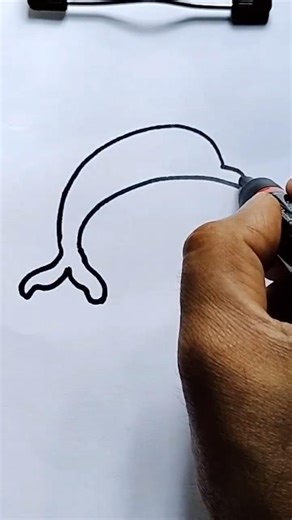 Dolphin 🐬 Drawing | Drawing Tutorial #drawing #shorts #viral