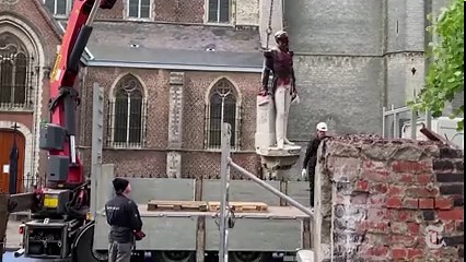 Statue of Leopold II, Belgian King Who Brutalized Congo, Is Removed in Antwerp