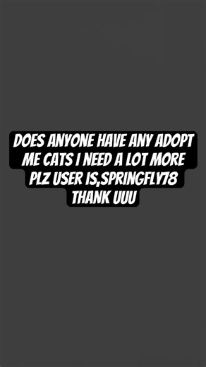 I only need the cats Vro