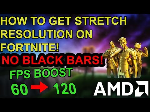 How to Get Stretch Resolution On Fortnite(AMD)(NO BLACK BARS)