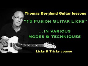15 Fusion guitar licks - ...in various modes and techniques - Free e-Book available