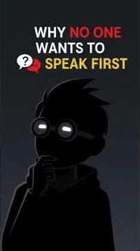 😶 Why No One Wants to Speak First | Invisible Social Rule #shorts #socialpsychology