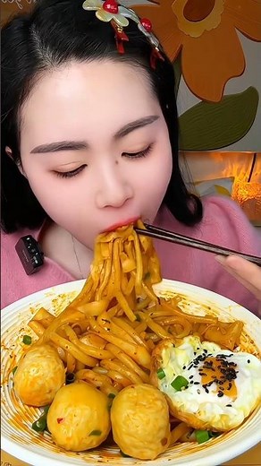 Mukbang 🔥🥵 Spicy Noodles Eating Challenge! #KaiMakCheeseBalls #mukbang #eatingchallenge #먹방 #ASMR...