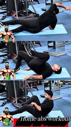 Home Abs Workout 🔥 No Gym | No Equipment | Strong Core #fitnesstips #absworkout